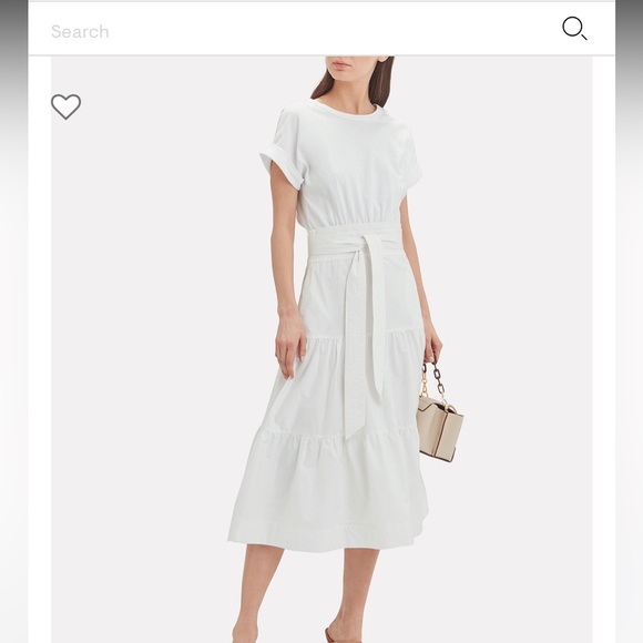 Veronica Beard Trail Belted Cotton Midi Dress - Picture 8 of 8